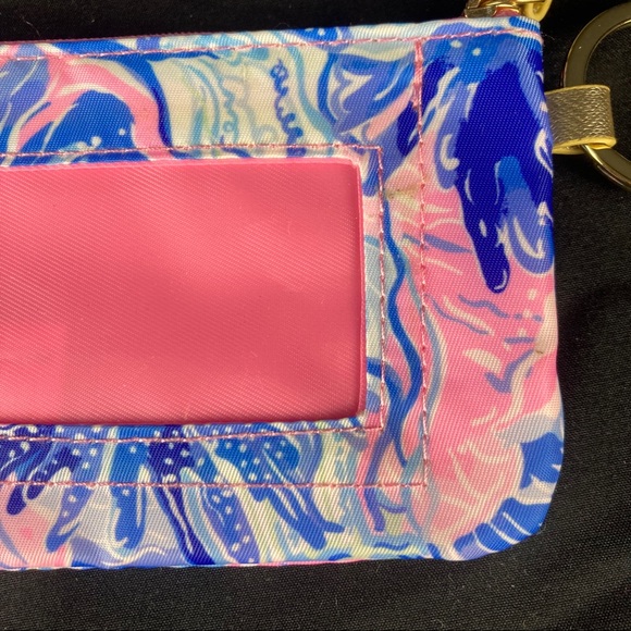 Lilly Pulitzer floral zip card case/coin pouch - Picture 8 of 10